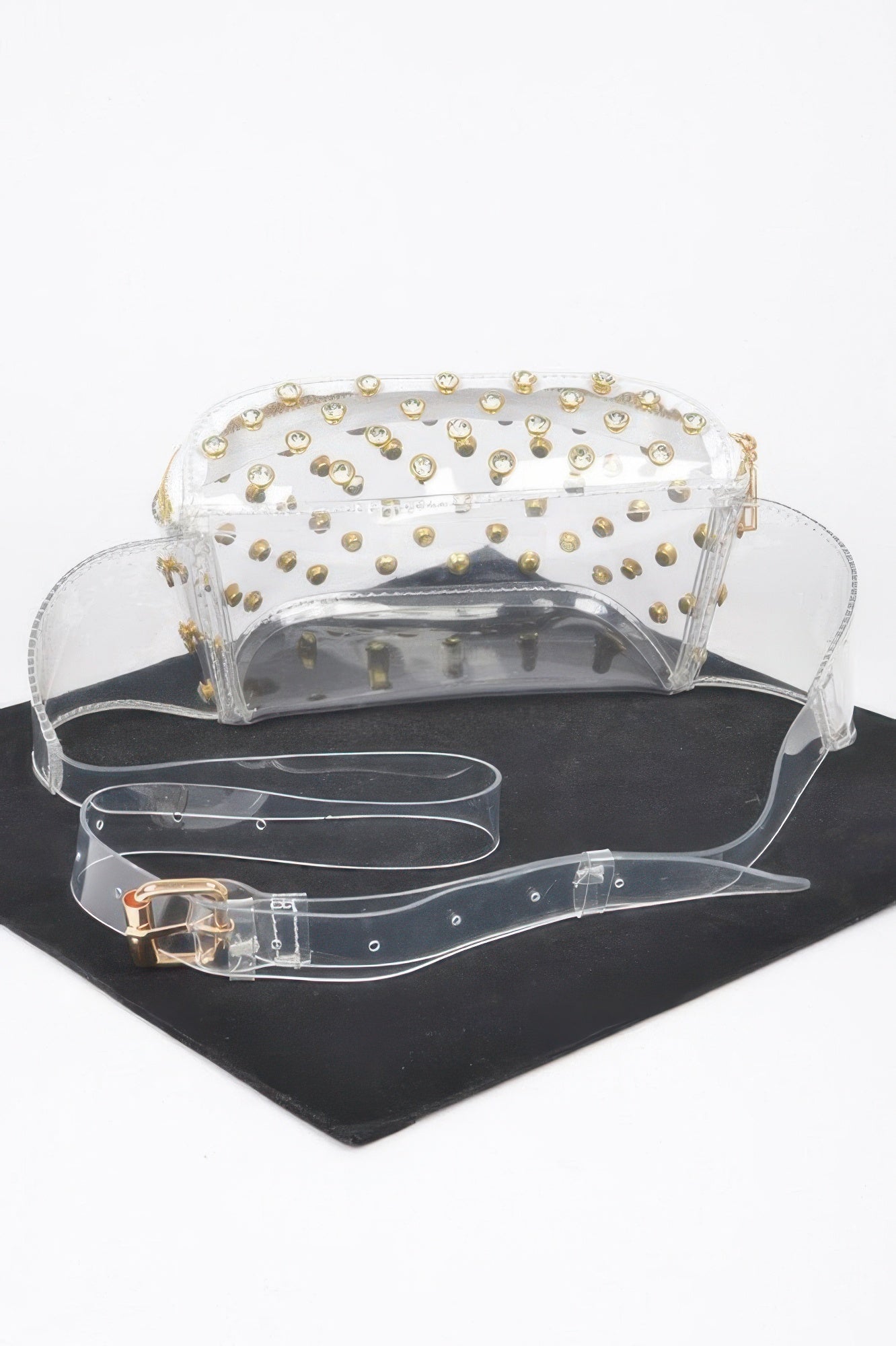 Transparent Rhinestone Studded Fanny Pack - Wear Arielle
