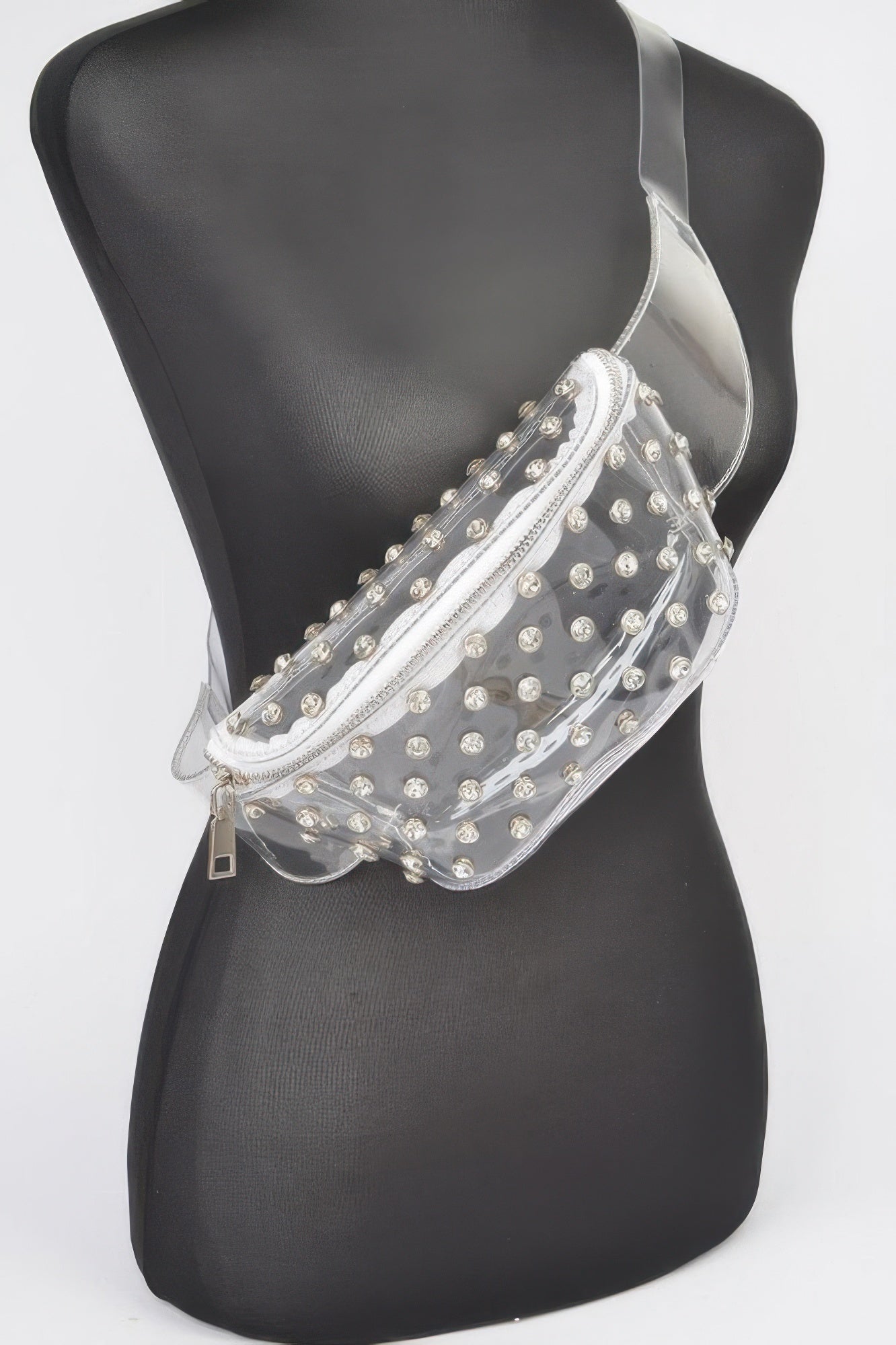 Transparent Rhinestone Studded Fanny Pack - Wear Arielle