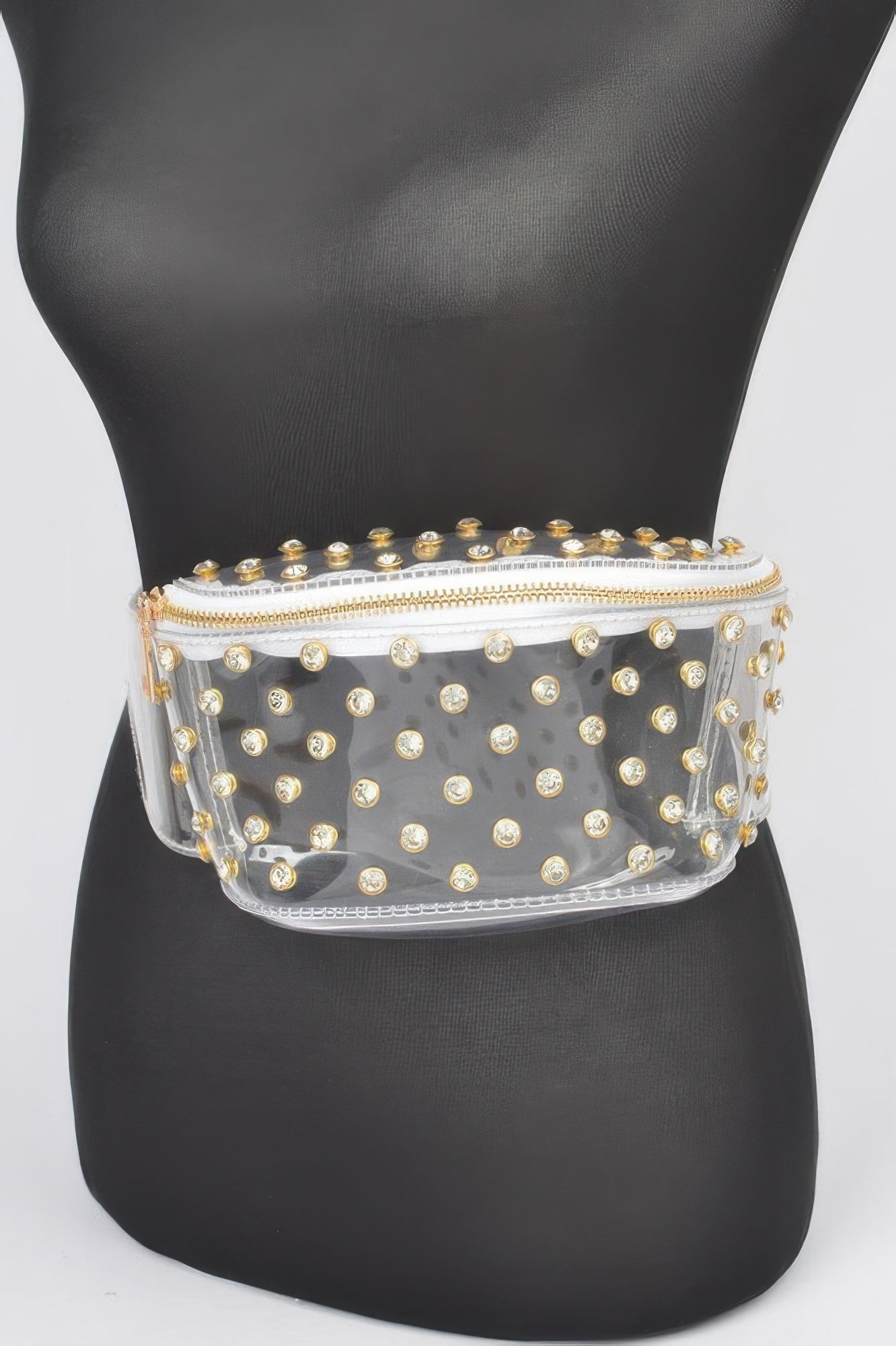 Transparent Rhinestone Studded Fanny Pack - Wear Arielle