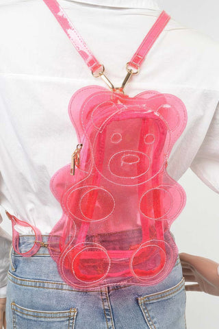 Transparent Teddy Bear Backpack - Wear Arielle