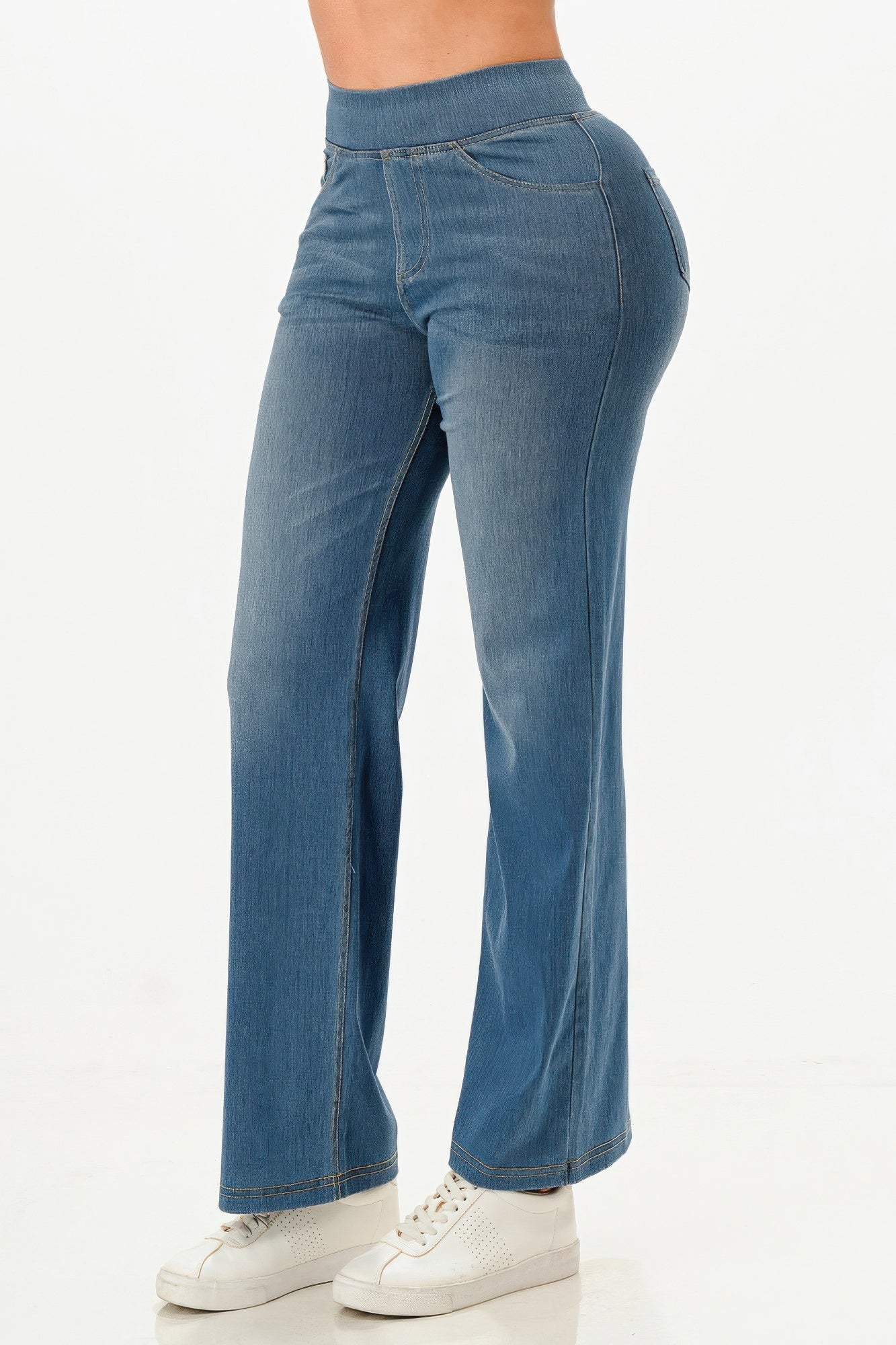 Ultra Soft Flare Baggy Jeans - Wear Arielle