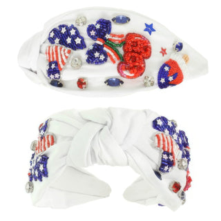 Usa Theme Cherry Heart Headband - Wear Arielle