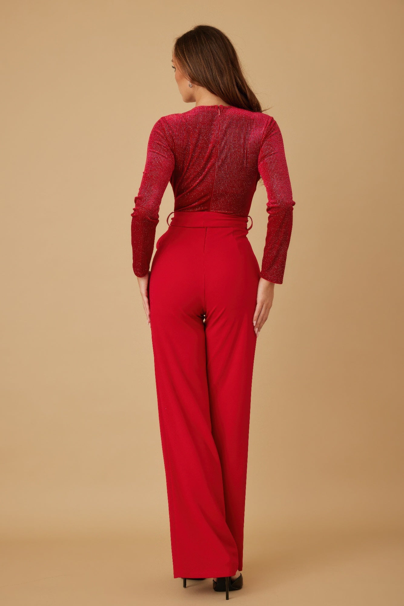Velvet Top Fashion Jumpsuit - Wear Arielle