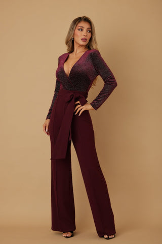 Velvet Top Fashion Jumpsuit - Wear Arielle
