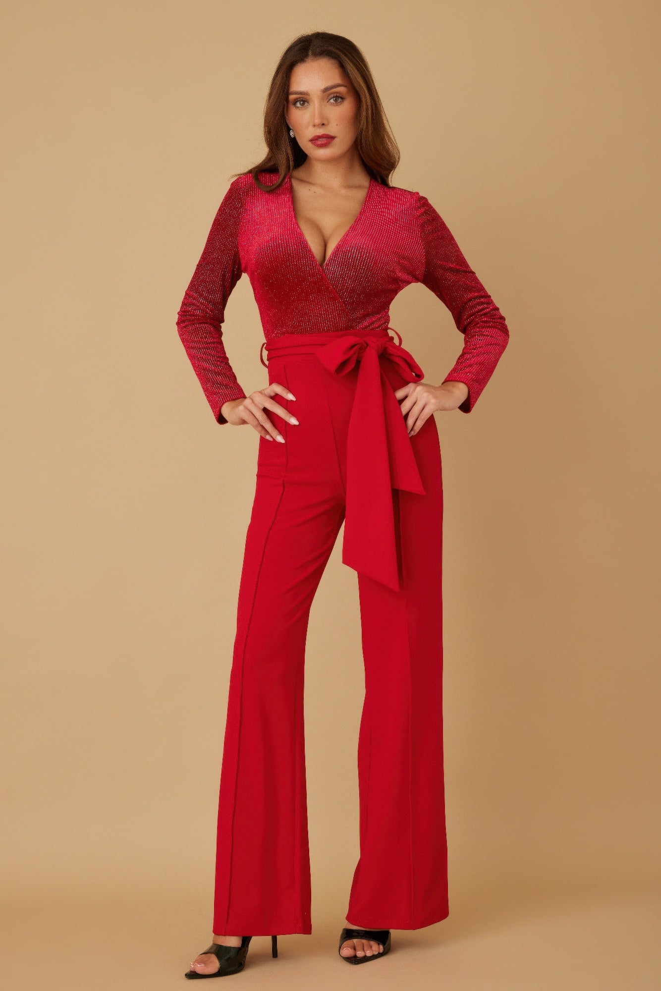 Velvet Top Fashion Jumpsuit - Wear Arielle