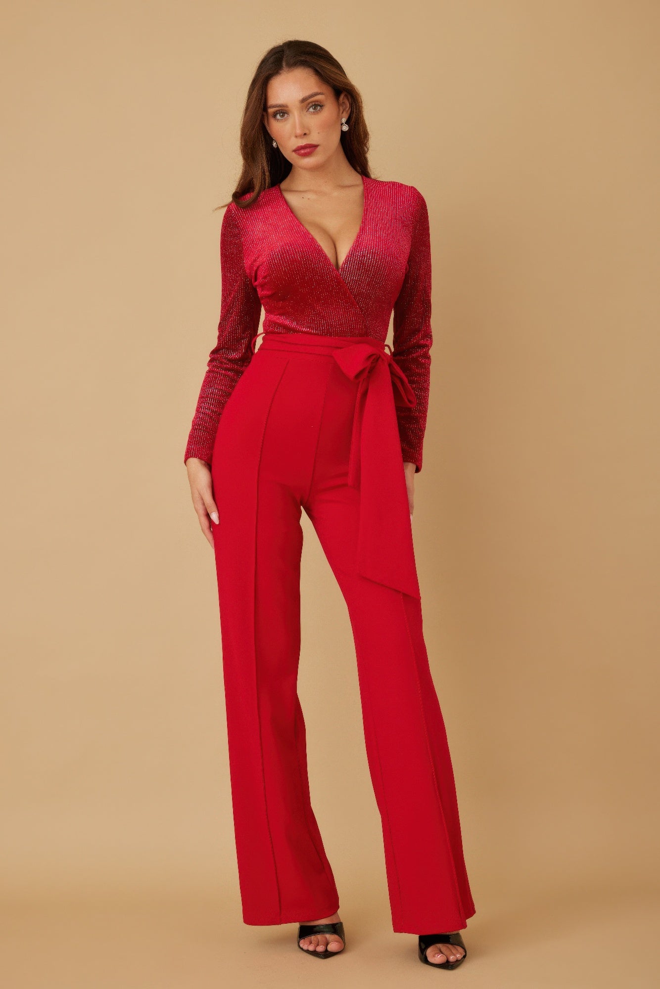 Velvet Top Fashion Jumpsuit - Wear Arielle