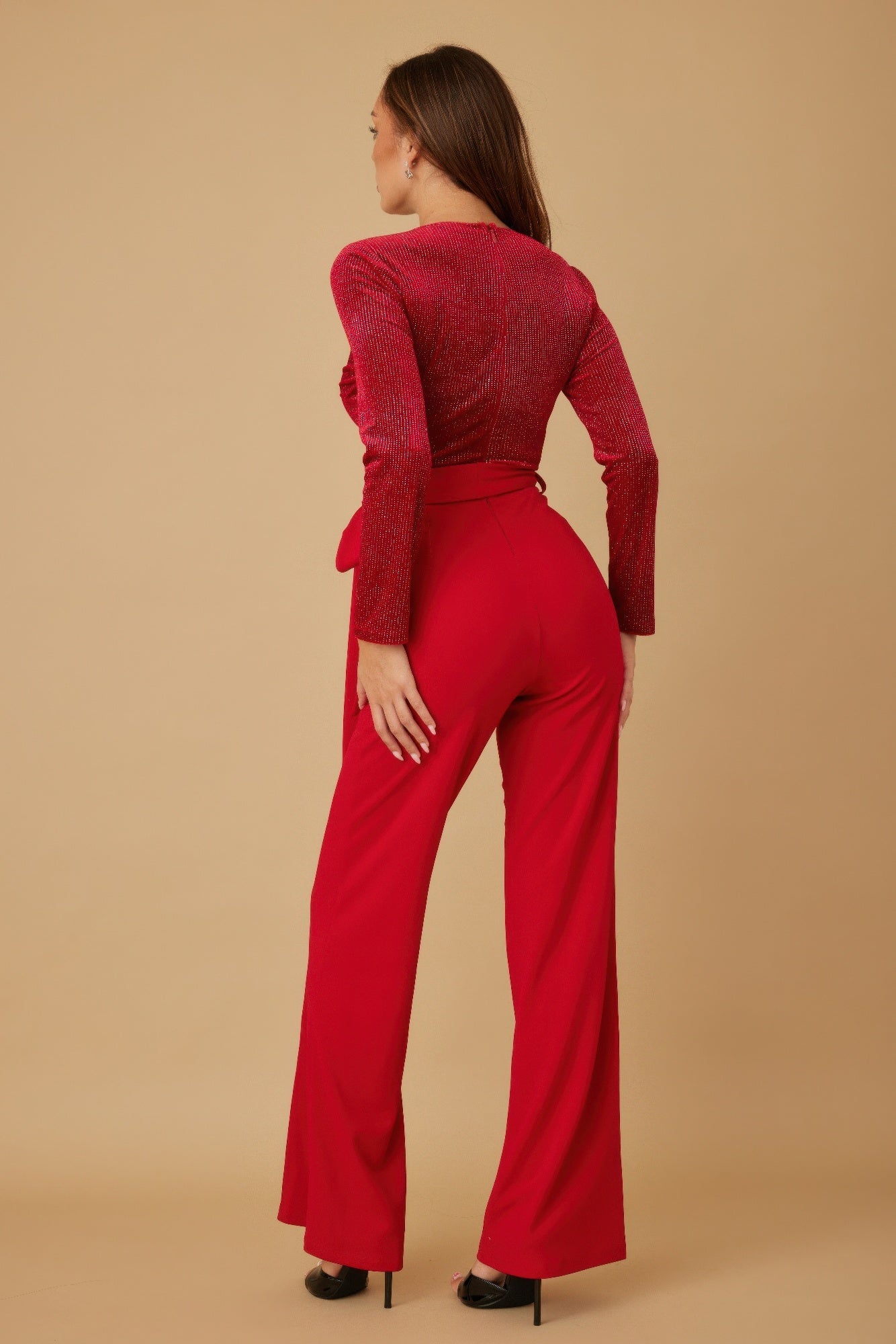 Velvet Top Fashion Jumpsuit - Wear Arielle