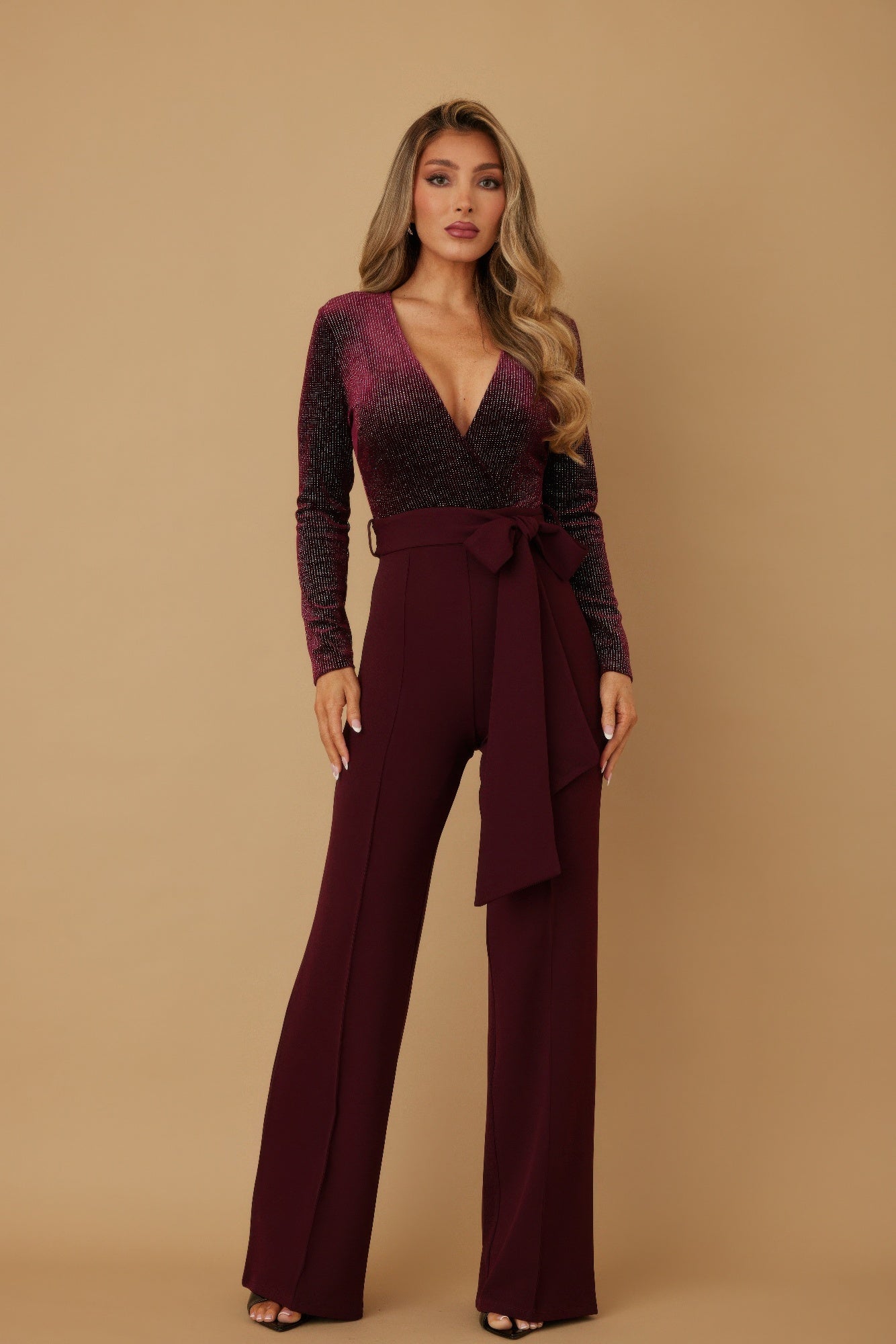 Velvet Top Fashion Jumpsuit - Wear Arielle