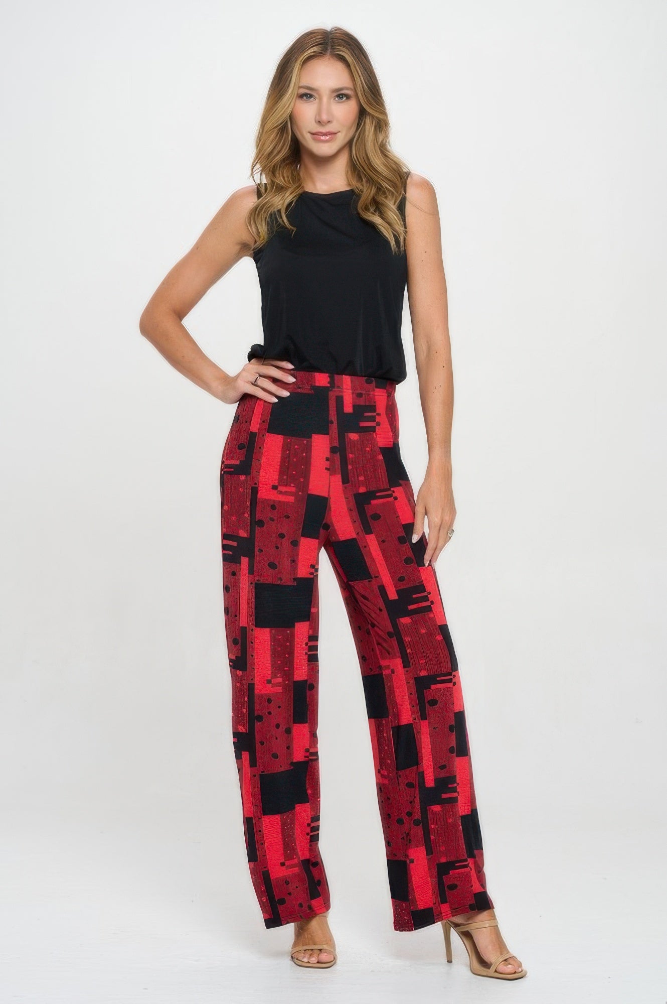 Venechia Pleated Wide Leg Pants - Wear Arielle