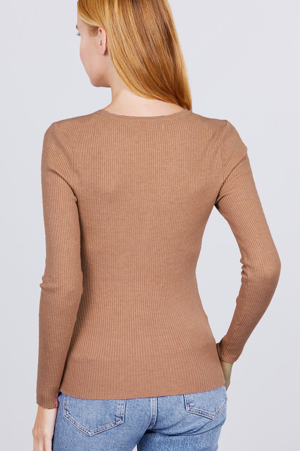Viscose Henley Sweater - Wear Arielle