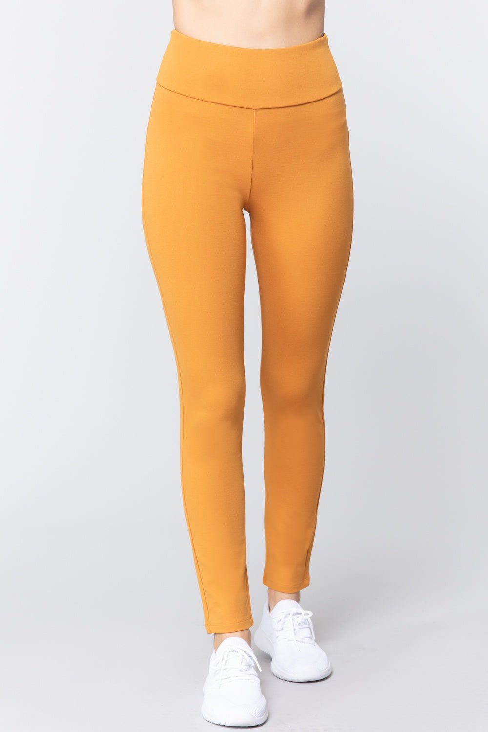 Waist Band Long Ponte Pants - Wear Arielle