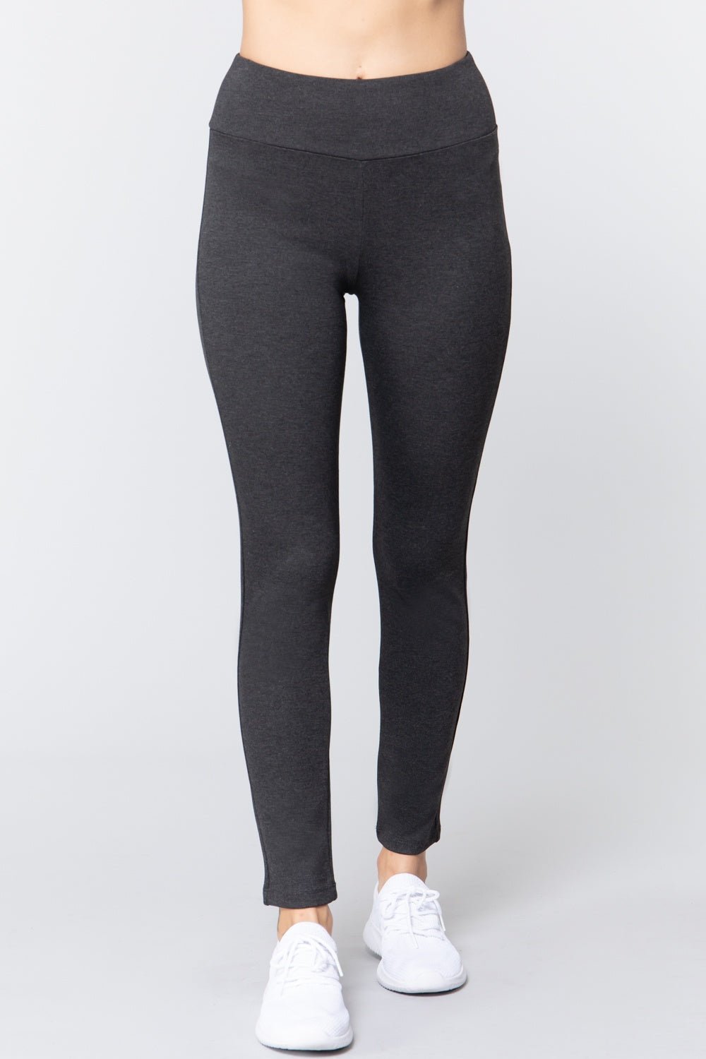 Waist Band Long Ponte Pants - Wear Arielle
