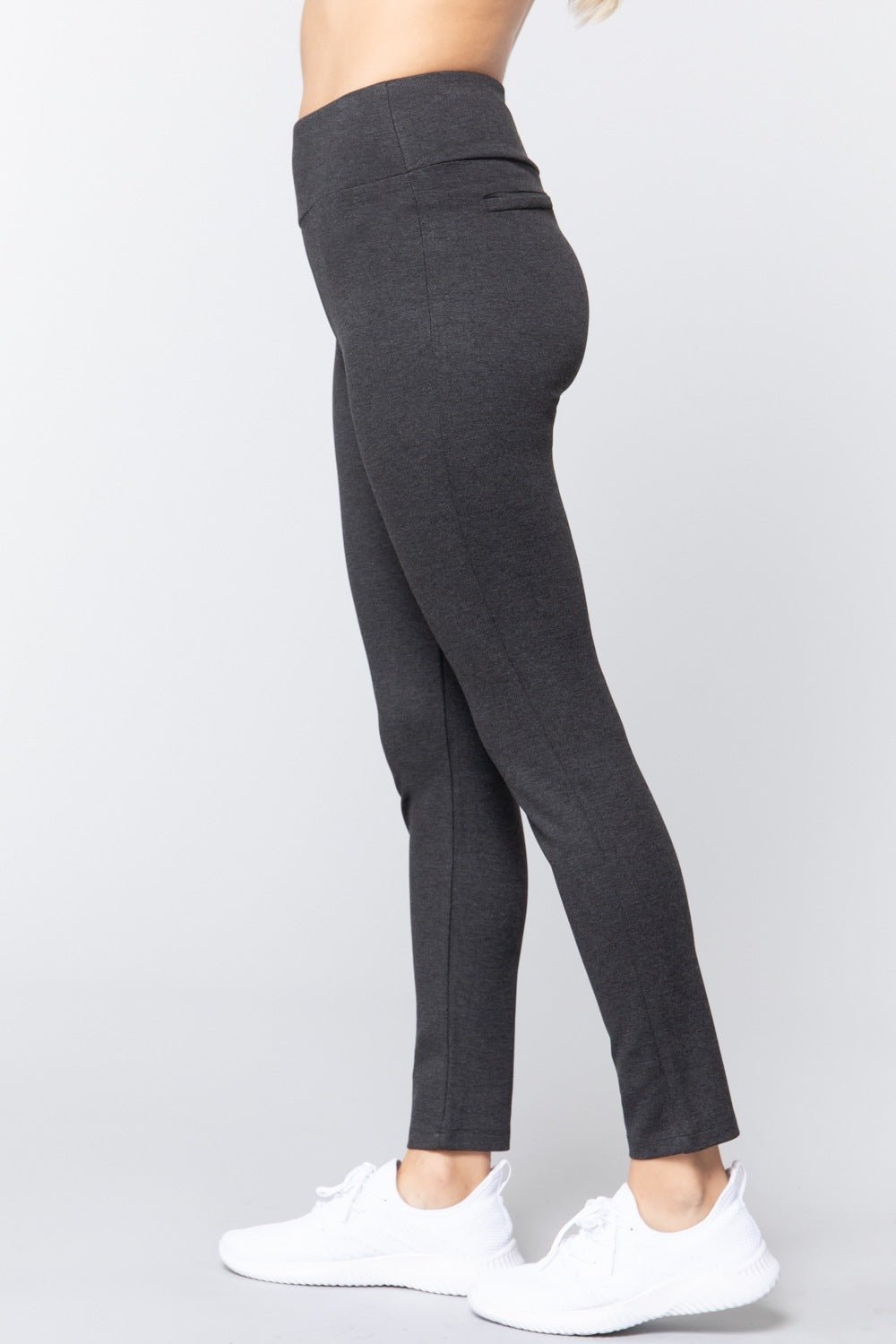 Waist Band Long Ponte Pants - Wear Arielle