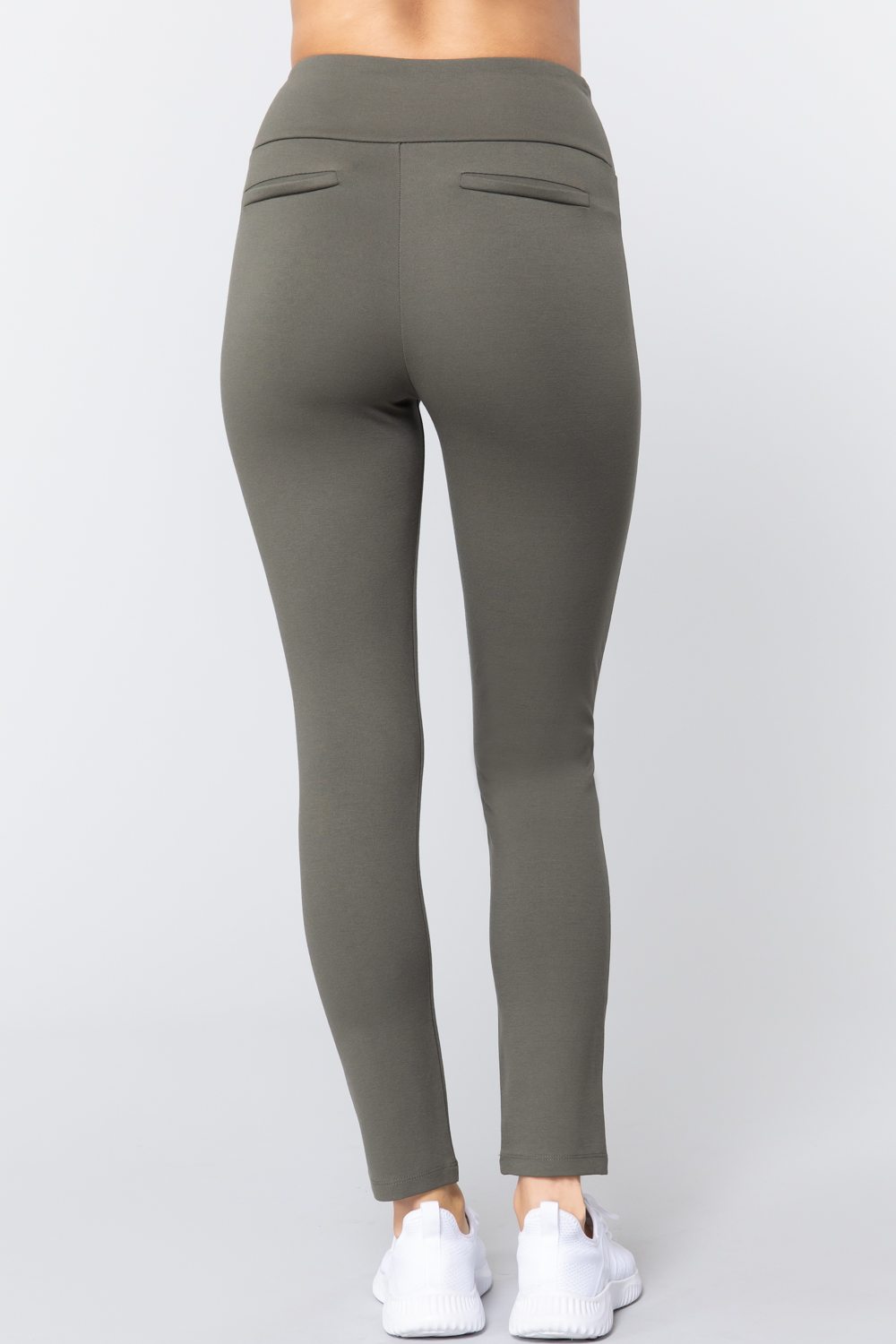 Waist Band Long Ponte Pants - Wear Arielle