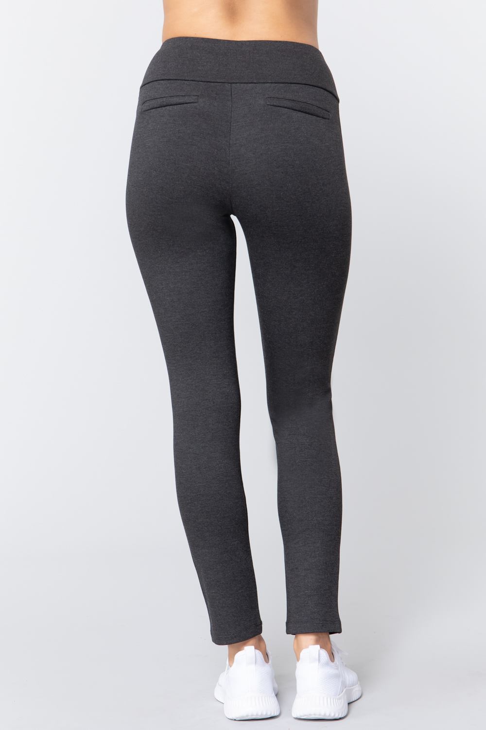 Waist Band Long Ponte Pants - Wear Arielle