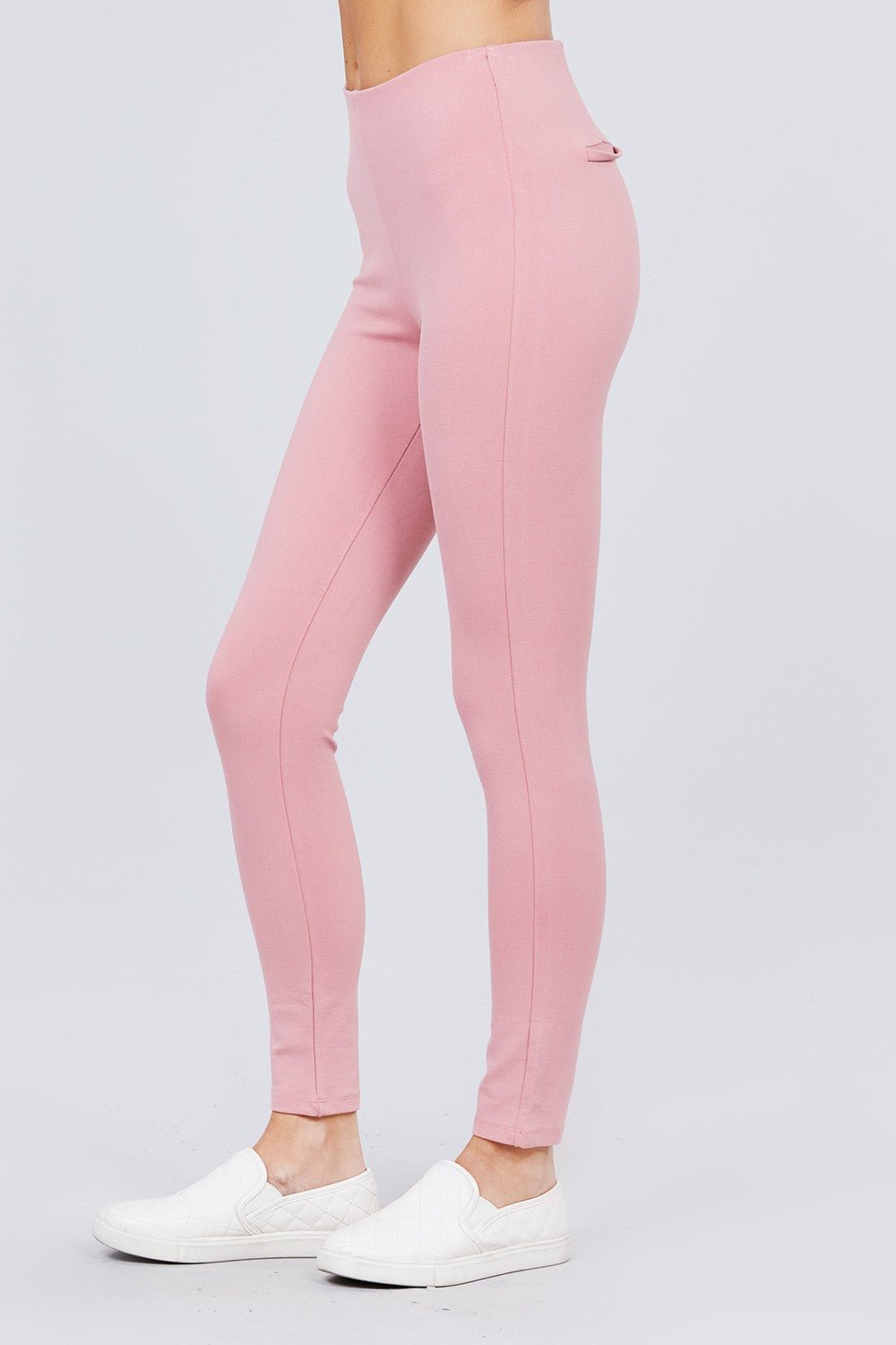 Waist Elastic Band Ponte Pants - Wear Arielle