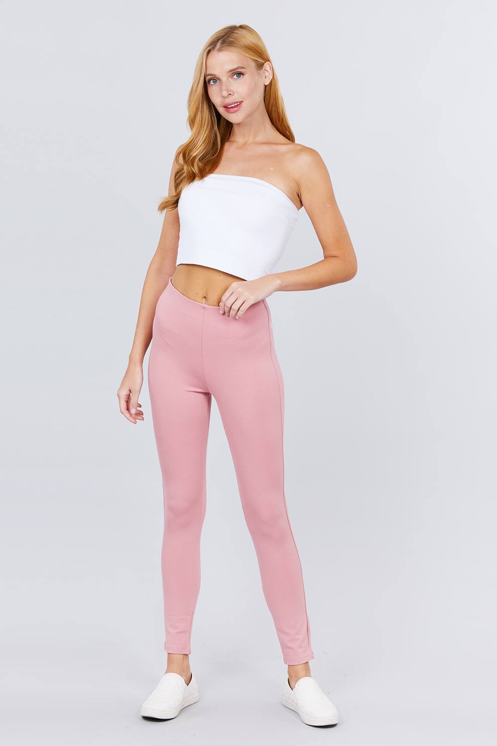 Waist Elastic Band Ponte Pants - Wear Arielle