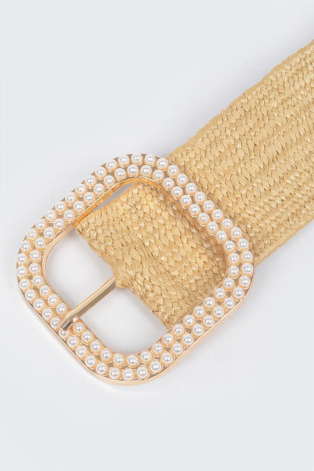 Weaved Pearl Buckle Belt - Wear Arielle
