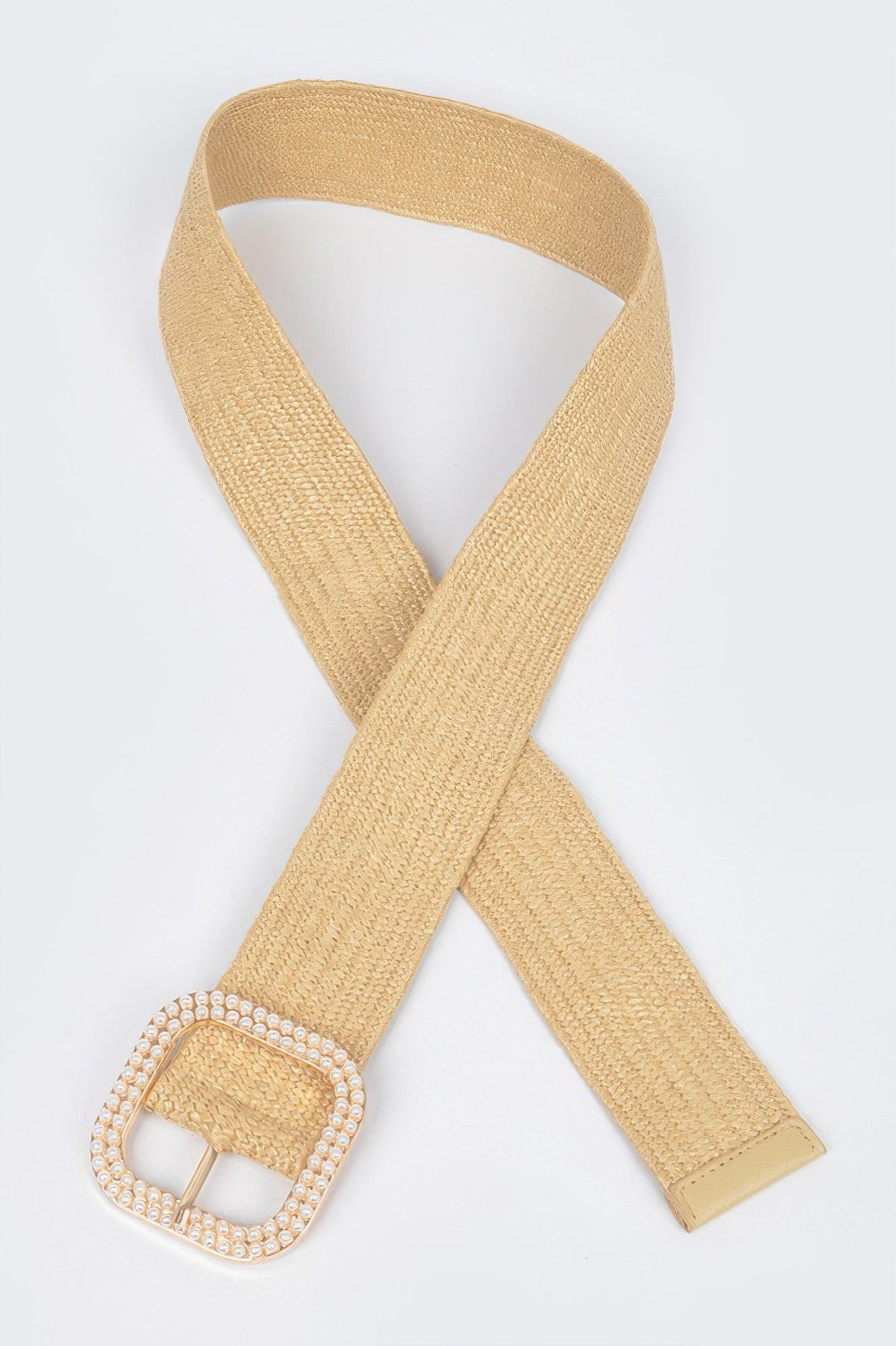 Weaved Pearl Buckle Belt - Wear Arielle