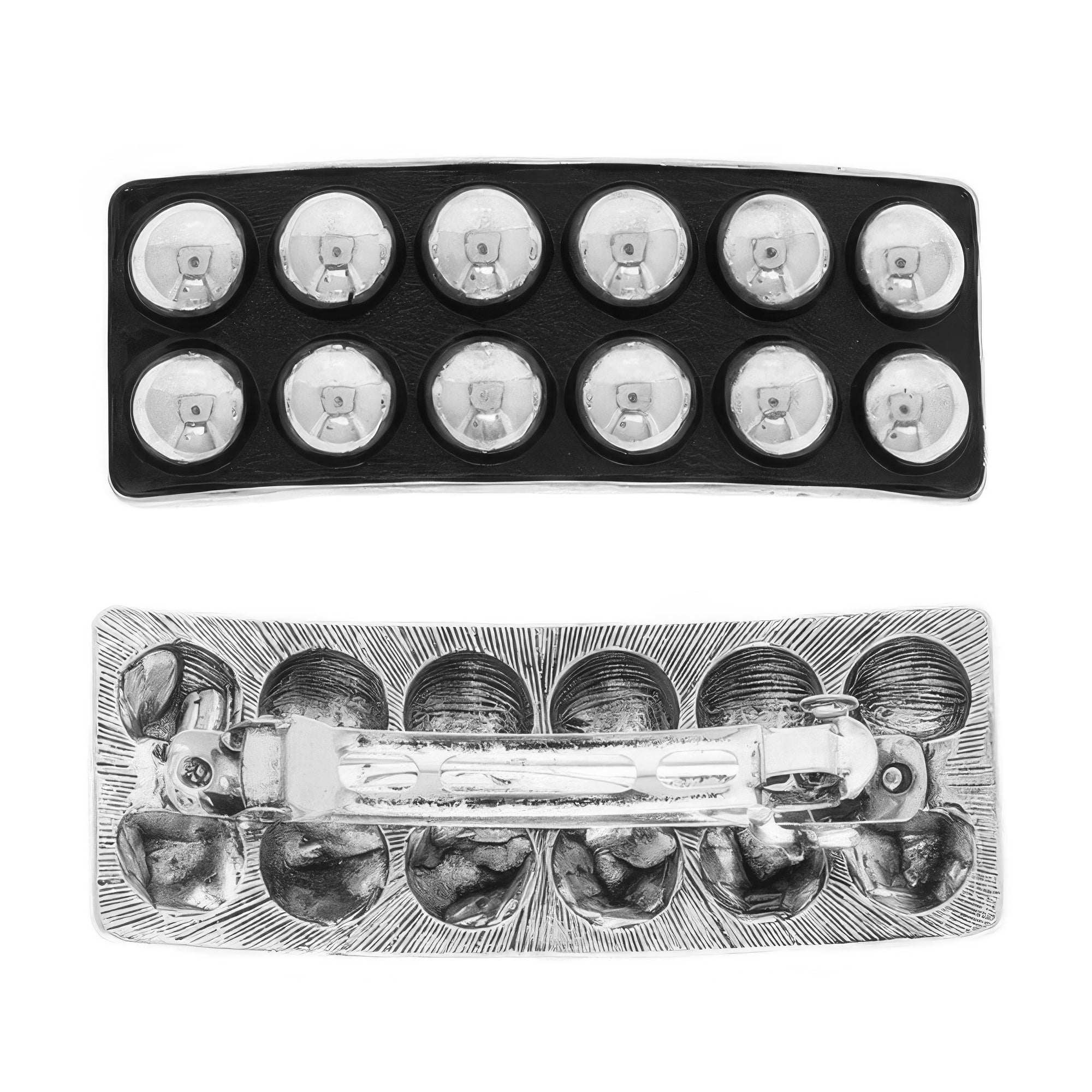 Western Bubble Patterned Hair Barrette Clip - Wear Arielle