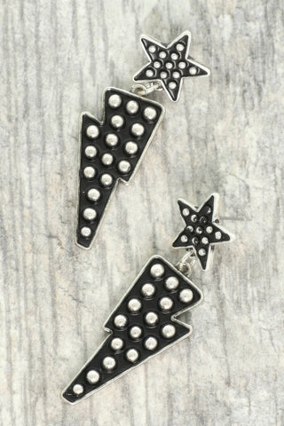 Western Bubble Thunder Post Dangle Earrings - Wear Arielle