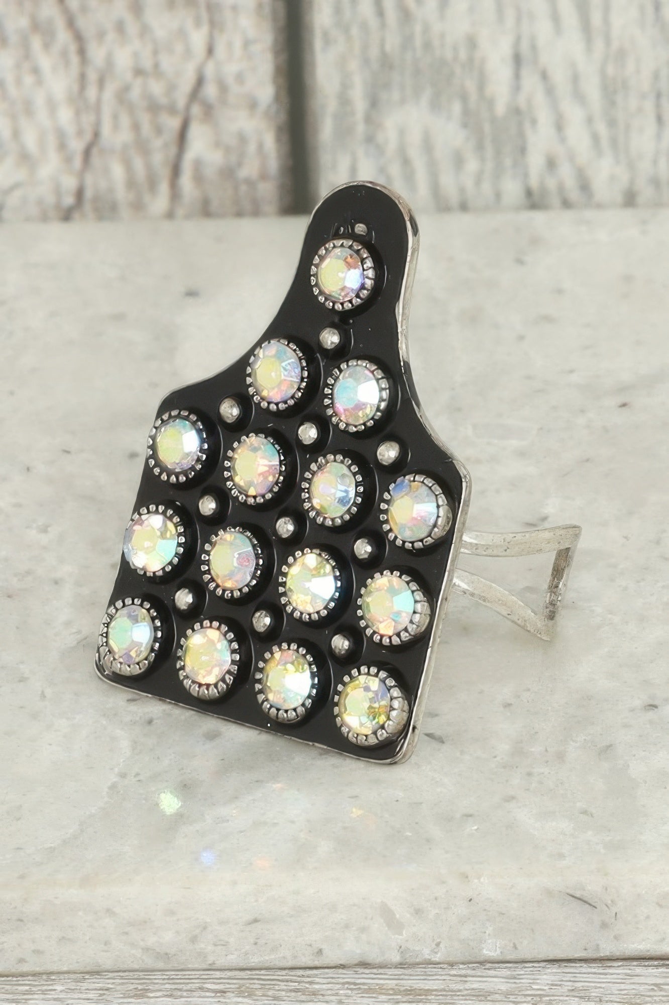 Western Cattle Tag Cuff Ring - Wear Arielle