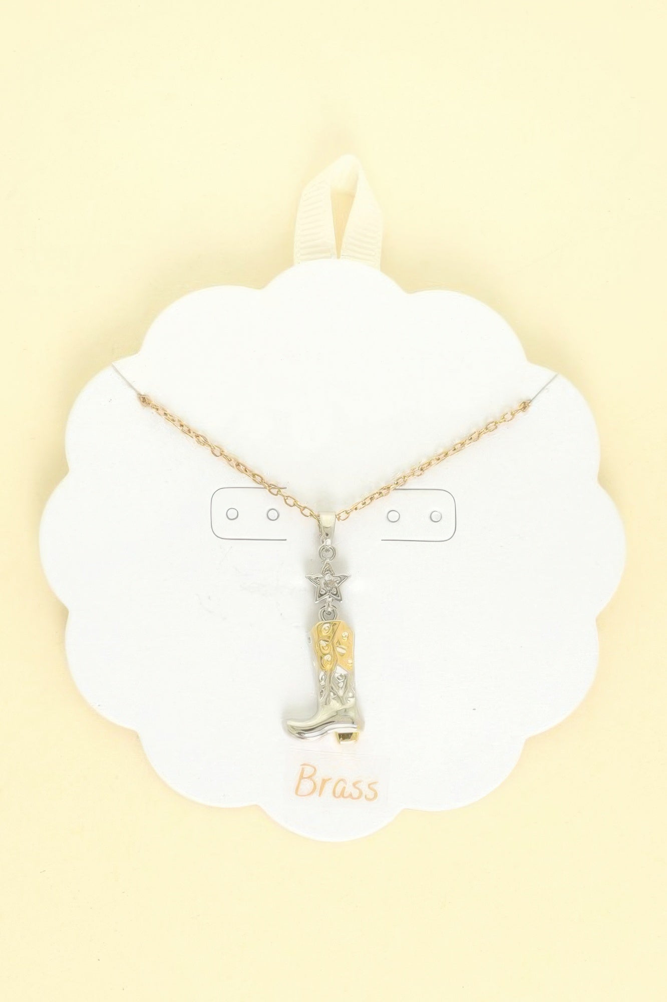 Western Cowboy Boot Pendant Necklace - Wear Arielle