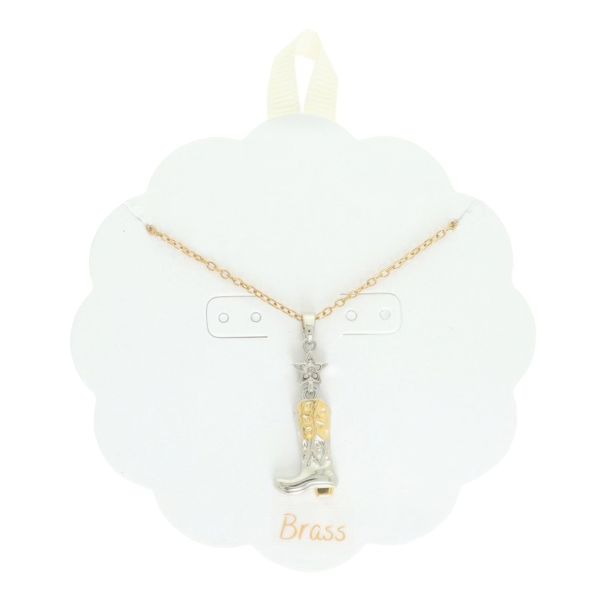 Western Cowboy Boot Pendant Necklace - Wear Arielle