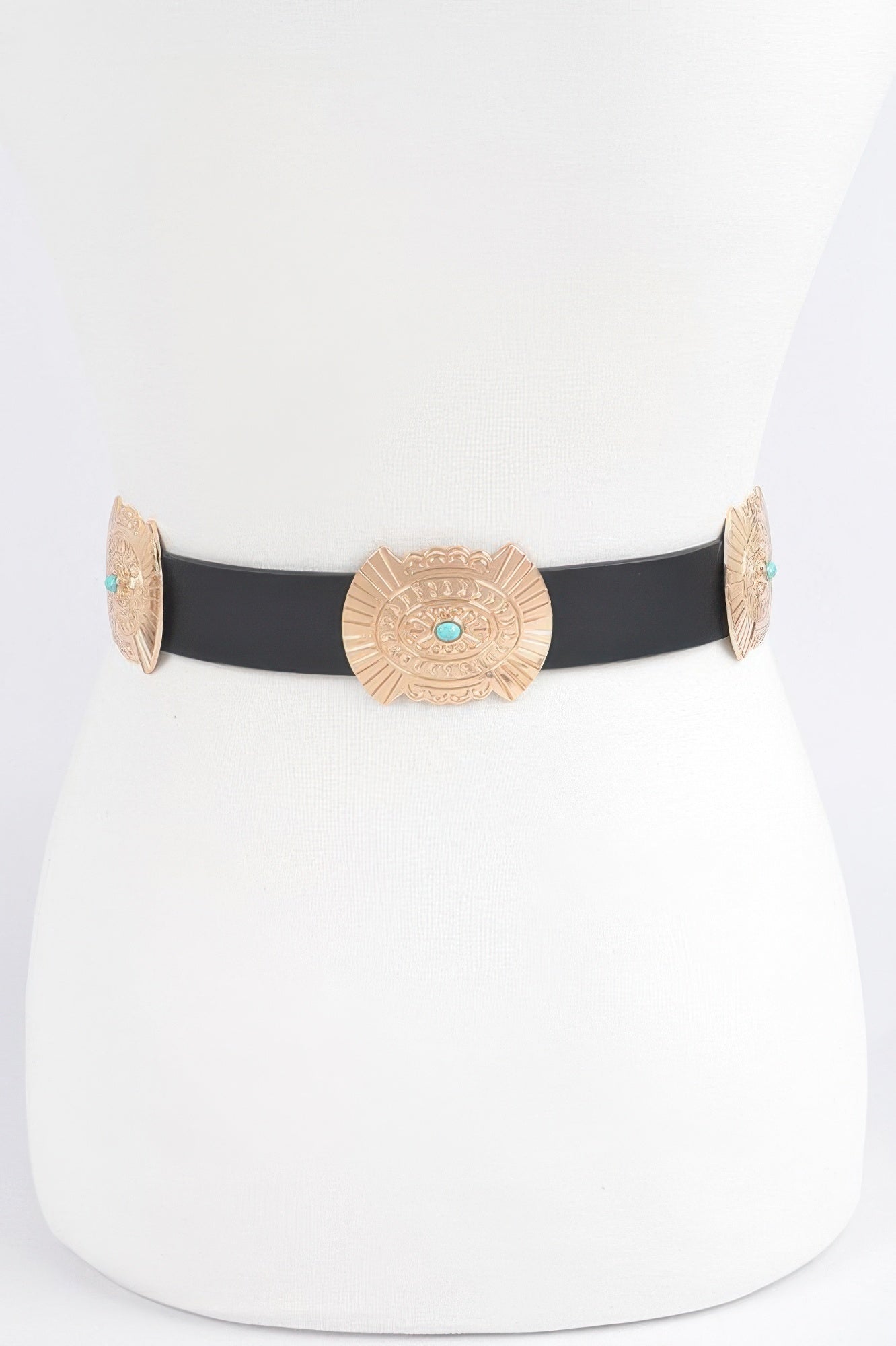 Western Style Belt With Turquoise - Wear Arielle