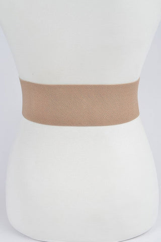 Wide Multi Metal Elastic Belt - Wear Arielle